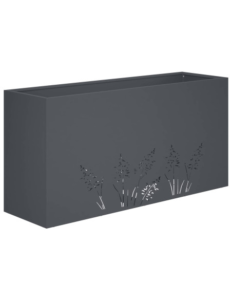 Vaso da giardino Antracite 100 x 30 x 49 cm