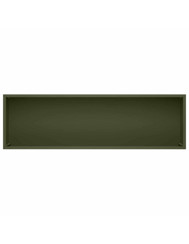 Vaso da giardino Verde Oliva 100 x 20 x 49 cm