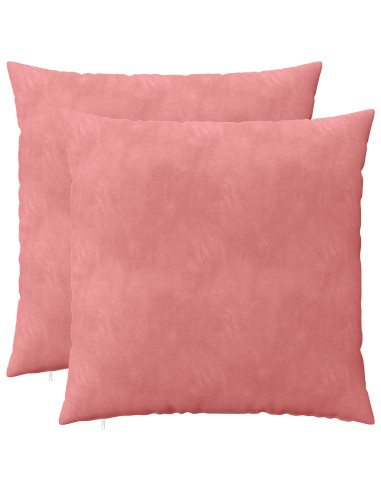 Federa 2 pcs HEERLEN Rosa 65 x 65 cm Velluto
