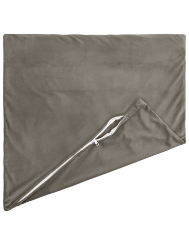 Federa 6 pcs HEERLEN Grigio Chiaro 65 x 65 cm Velluto