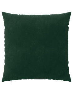 Federa 2 pcs HEERLEN Verde Scuro 65 x 65 cm Velluto 2