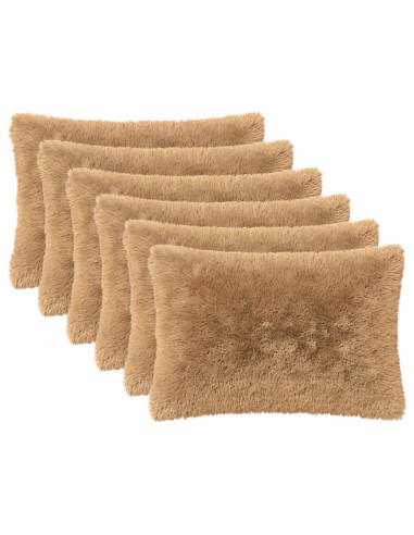 Federa 6 pcs HEERLEN Tortora 50 x 80 cm Fleece PV