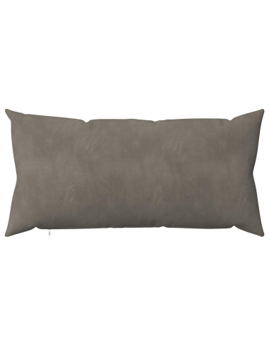 Federa 2 pcs HEERLEN Grigio Chiaro 40 x 80 cm Velluto