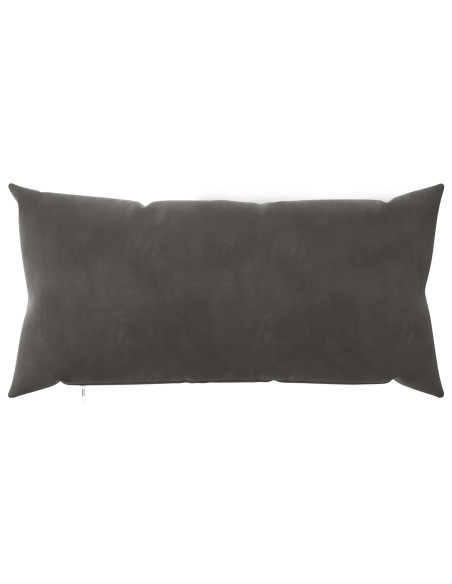 Federa 2 pcs HEERLEN Grigio Scuro 40 x 80 cm Velluto