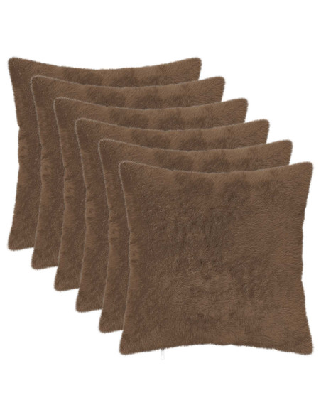Federa 6 pz HEERLEN Marrone Chiaro 50 x 50 cm