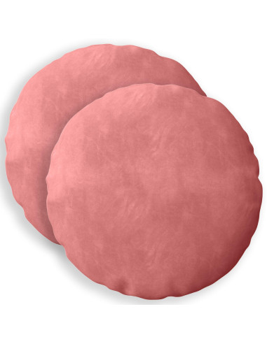Federa 2 pcs HEERLEN Rosa Ø 50 cm Velluto