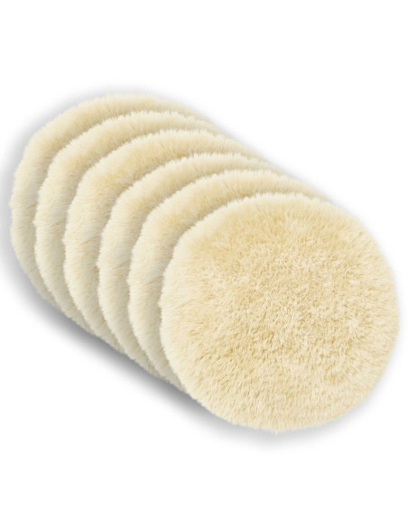 Federa 6 pcs HEERLEN Crema Ø 50 cm Fleece PV
