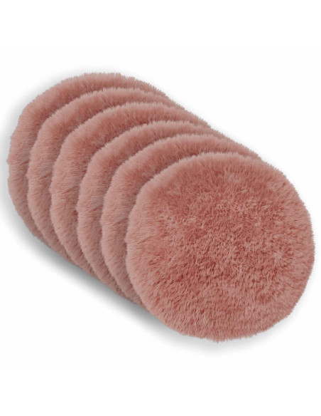 Federa 6 pcs HEERLEN Rosa Ø 50 cm Fleece PV
