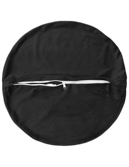 Federa 6 pcs HEERLEN Nero Ø 50 cm Velluto