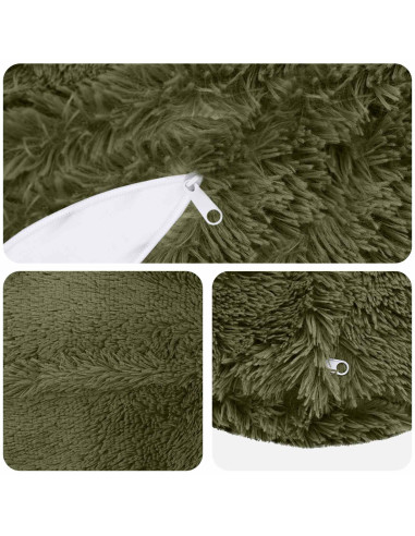 Federa 2 pcs HEERLEN Verde Ø 50 cm Fleece PV