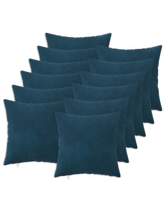 Federa 12 pcs HEERLEN Blu 50 x 50 cm Velluto