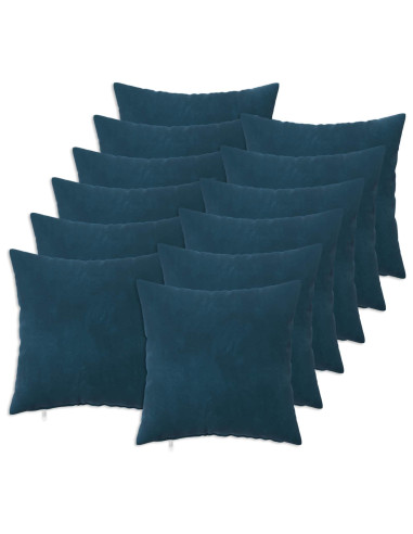 Federa 12 pcs HEERLEN Blu 50 x 50 cm Velluto
