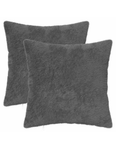 Federa 2 pz HEERLEN Grigio Scuro 50 x 50 cm