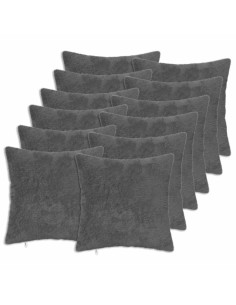 Federa 12 pz HEERLEN Grigio Scuro 50 x 50 cm
