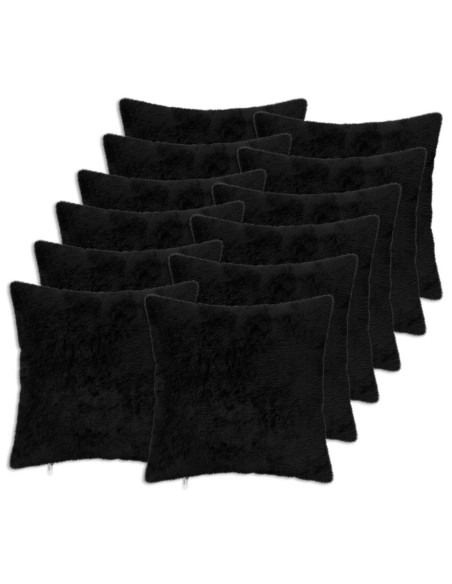 Federa 12 pz HEERLEN Nero 50 x 50 cm