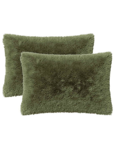 Federa 2 pcs HEERLEN Verde 40 x 60 cm Fleece PV