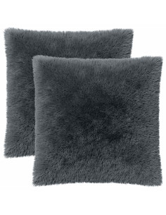 Federa 2 pcs HEERLEN Antracite 80 x 80 cm Fleece PV