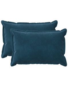 Federa 2 pcs HOUTEN Blu 40 x 60 cm Velluto