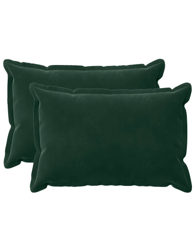 Federa 2 pcs HOUTEN Verde Scuro 40 x 60 cm Velluto