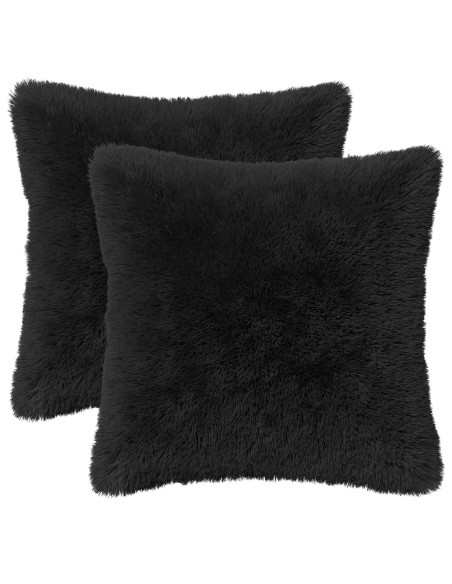 Federa 2 pcs HEERLEN Nero 35 x 35 cm Fleece PV