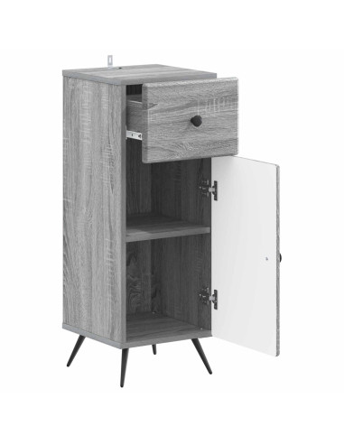 Mobiletto da Bagno BREDA Sonoma grigio 30 x 31 x 80 cm