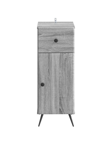 Mobiletto da Bagno BREDA Sonoma grigio 30 x 31 x 80 cm