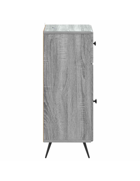Mobiletto da Bagno BREDA Sonoma grigio 30 x 31 x 80 cm