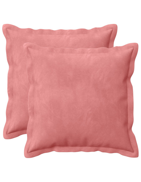 Federa 2 pcs HOUTEN Rosa 35 x 35 cm Velluto