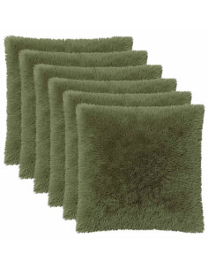Federa 6 pcs HEERLEN Verde 80 x 80 cm Fleece PV