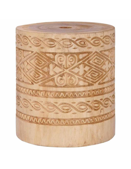 Ombrello balinese con base Crema e Naturale 190 x 190 x 250 cm