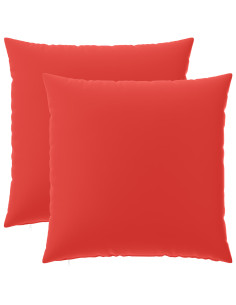 Federa 2 pcs HEERLEN Rosso 65 x 65 cm Poliestere