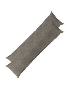 Federa 2 pcs HEERLEN Grigio Chiaro 40 x 145 cm Velluto