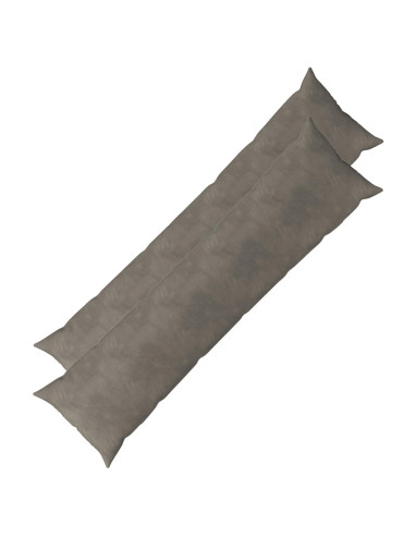 Federa 2 pcs HEERLEN Grigio Chiaro 40 x 145 cm Velluto