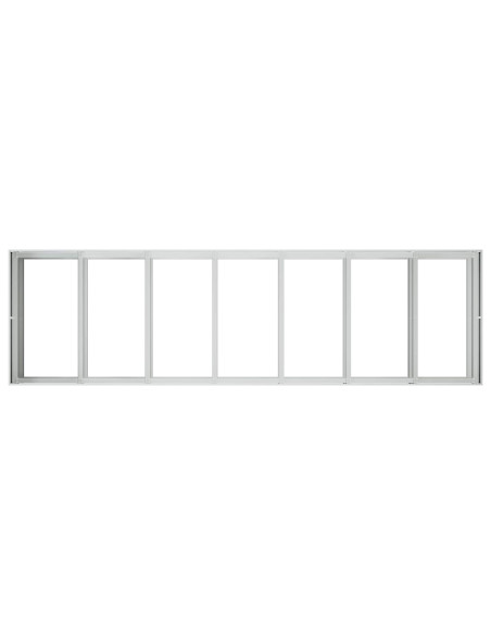Vaso da giardino Argento 280 x 80 x 60 cm Acciaio zincato