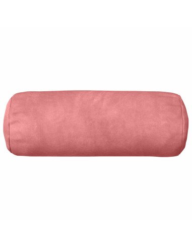 Federa 2 pcs HEERLEN Rosa Ø 15 x 40 cm Velluto