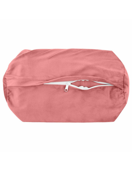 Federa 2 pcs HEERLEN Rosa Ø 15 x 40 cm Velluto