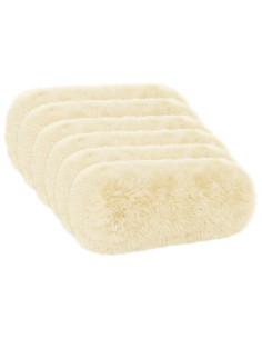 Federa 6 pcs HEERLEN Crema Ø 15 x 40 cm Fleece PV 2