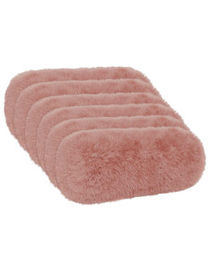Federa 6 pcs HEERLEN Rosa Ø 15 x 40 cm Fleece PV 2