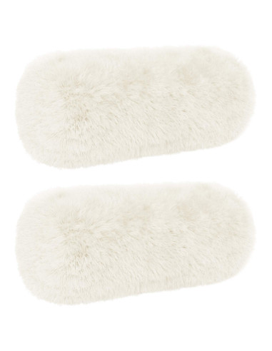 Federa 2 pcs HEERLEN Bianco Ø 15 x 40 cm Fleece PV