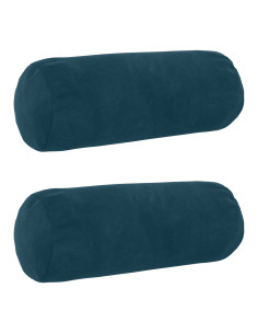 Federa 2 pcs HEERLEN Blu Ø 15 x 40 cm Velluto