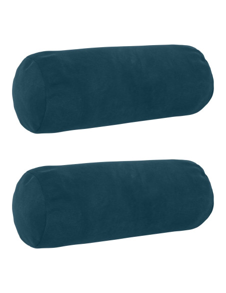 Federa 2 pcs HEERLEN Blu Ø 15 x 40 cm Velluto