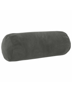 Federa 2 pcs HEERLEN Grigio Scuro Ø 15 x 40 cm Velluto 2