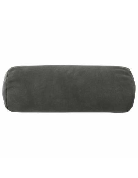 Federa 2 pcs HEERLEN Grigio Scuro Ø 15 x 40 cm Velluto