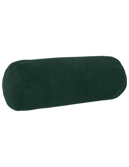 Federa 2 pcs HEERLEN Verde Scuro Ø 15 x 40 cm Velluto
