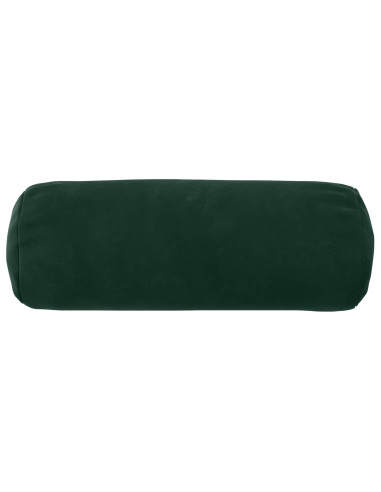 Federa 2 pcs HEERLEN Verde Scuro Ø 15 x 40 cm Velluto