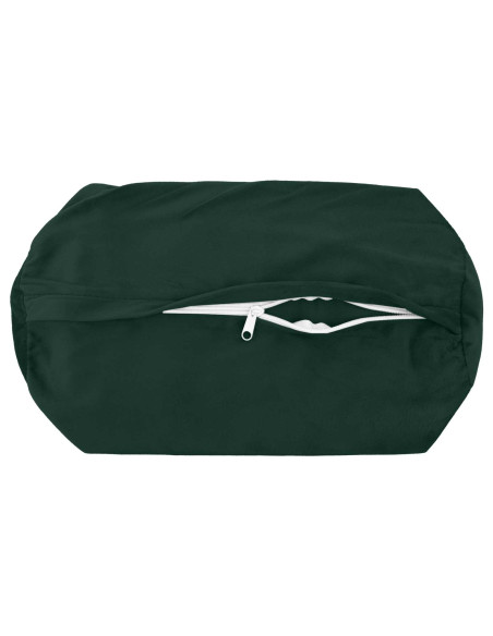 Federa 2 pcs HEERLEN Verde Scuro Ø 15 x 40 cm Velluto