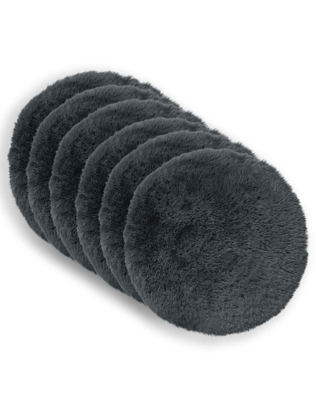 Federa 6 pcs HEERLEN Antracite Ø 60 cm Fleece PV