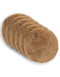 Federa 6 pcs HEERLEN Tortora Ø 60 cm Fleece PV