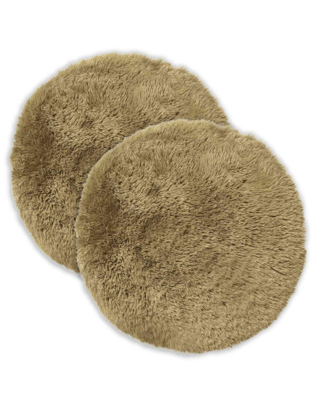 Federa 2 pcs HEERLEN Verde chiaro Ø 60 cm Fleece PV
