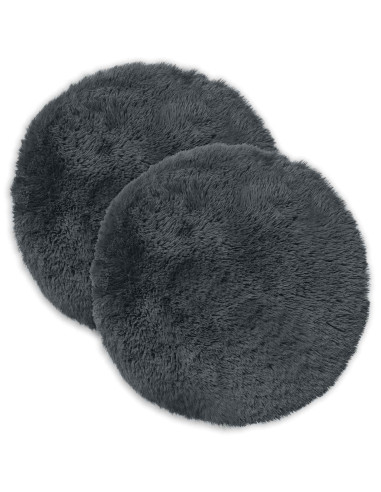 Federa 2 pcs HEERLEN Antracite Ø 60 cm Fleece PV